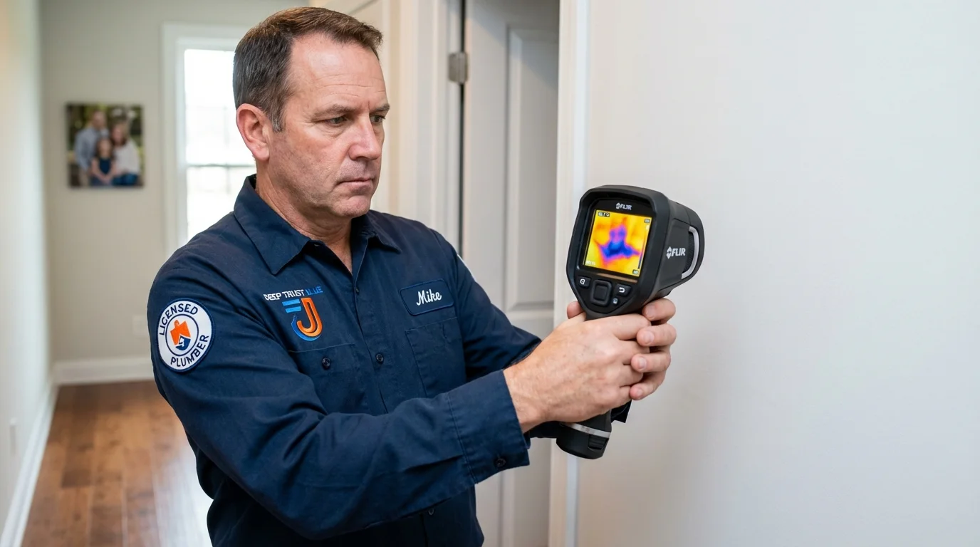 Thermal imaging leak detection by Johns Plumbing LLC in Milo